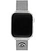 Color:Silver - Image 3 - Women's Stainless Steel Mesh Band for Apple Watch®