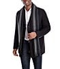 Michael Kors Wool Blend Car Coat With Scarf, Color:Black - Image 3