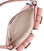 Michael Kors Zoe Small Convertible Buckled Dual Pocket Pouchette, Color:Rose - Image 3