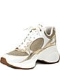 Color:Pale Gold - Image 4 - Zuma Trainer Glitter Fabric Sneakers