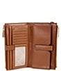 Michael Kors Adele Double Zip Gold Tone Wristlet Wallet, Color:Luggage - Image 3
