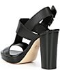 MICHAEL Michael Kors Becker Leather T-Strap Platform Dress Sandals ...