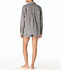 MICHAEL Michael Kors Boho Gingham Button Front Shirt Swim Cover-Up & Boho Gingham Elastic Waist Pull-On Short Swim Cover-Up - Image 2
