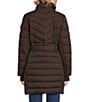 MICHAEL Michael Kors Chevron Pattern Stand Collar Removable Hood Belted Zip Front Puffer - Image 3