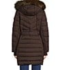 MICHAEL Michael Kors Chevron Pattern Stand Collar Removable Hood Belted Zip Front Puffer - Image 4