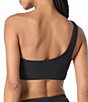 MICHAEL Michael Kors Crepe Solid Texture One Shoulder Swim Top & Texture Oval Link High Waist Swim Bottom - Image 4