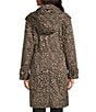MICHAEL Michael Kors Faux Suede Cheetah Print Point Collar Button Front Coat - Image 4