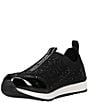 Color:Black - Image 4 - MICHAEL Michael Kors Girls' Allie Sock Crystal Slip-On Sneakers (Toddler)