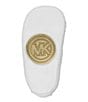 Color:White - Image 4 - MICHAEL Michael Kors Girls' Baby Nyomi Cap-Toe Ballet Crib Shoes (Infant)