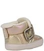 Color:Pale Gold - Image 2 - MICHAEL Michael Kors Girls' Baby Puffy Boot Crib Shoes (Infant)