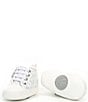 Color:White/Silver - Image 1 - MICHAEL Michael Kors Girls' Baby Split Hi-Top Sneaker Crib Shoes (Infant)