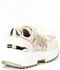 Color:Vanilla/Gold - Image 2 - MICHAEL Michael Kors Girls' Cosmo Maddy Chunky Sneakers (Toddler)