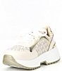 Color:Vanilla/Gold - Image 4 - MICHAEL Michael Kors Girls' Cosmo Maddy Chunky Sneakers (Toddler)