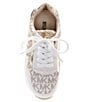 Color:Vanilla/Gold - Image 5 - MICHAEL Michael Kors Girls' Cosmo Maddy Chunky Sneakers (Toddler)