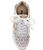 Color:Vanilla/Gold - Image 5 - Girls' Cosmo Maddy Glitter Logo Chunky Sneakers (Youth)
