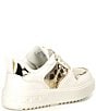 Color:White/Gold - Image 3 - MICHAEL Michael Kors Girls' Emmet Rumi Metallic Detail Sneakers (Toddler)