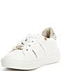 Color:White - Image 4 - MICHAEL Michael Kors Girls' Jem Adell Logo Detail Sneakers (Infant)