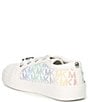 Color:White Rainbow - Image 3 - MICHAEL Michael Kors Girls' Jem Crystal Monogram Sneakers (Infant)