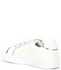 Color:White - Image 3 - MICHAEL Michael Kors Girls' Jem Poppy Logo Detail Slip-On Sneakers (Toddler)