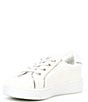 Color:White - Image 4 - MICHAEL Michael Kors Girls' Jem Poppy Logo Detail Slip-On Sneakers (Toddler)