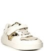 Color:White/Pale Gold - Image 1 - MICHAEL Michael Kors Girls' Jem Rumi Sneakers (Infant)