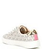 Color:Vanilla - Image 3 - MICHAEL Michael Kors Girls' Jem Slade Logo Print Slip-On Sneakers (Toddler)