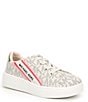Color:Vanilla - Image 1 - MICHAEL Michael Kors Girls' Jem Slade Logo Slip-On Sneakers (Infant)