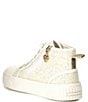 Color:White Glitter - Image 3 - MICHAEL Michael Kors Girls' Jem Split Hi-Top Glitter Sneakers (Infant)
