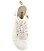 Color:White Glitter - Image 5 - MICHAEL Michael Kors Girls' Jem Split Hi-Top Glitter Sneakers (Infant)