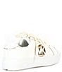 Color:White - Image 2 - MICHAEL Michael Kors Girls' Jordana Poppy Lace-Up Metallic Detail Platform Sneakers (Youth)