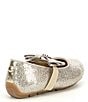 Color:Gold - Image 2 - MICHAEL Michael Kors Girls' Rover Day Bow Glitter Ballerina Flats (Toddler)