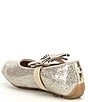 Color:Gold - Image 3 - MICHAEL Michael Kors Girls' Rover Day Bow Glitter Ballerina Flats (Toddler)