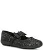 Color:Black Shimmer - Image 1 - MICHAEL Michael Kors Girls' Rover Day Ballerina Flats (Youth)