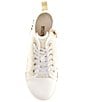 Color:White Glitter - Image 5 - MICHAEL Michael Kors Girls' Skate Glitter Split 3 Hi-Top Sneakers (Youth)