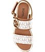Color:Luggage/Pale Gold - Image 5 - MICHAEL Michael Kors Girls' Sydney Kenzie 2 Sandals (Youth)