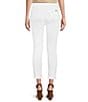 Color:White - Image 2 - MICHAEL Michael Kors Izzy Skinny Roll Hem Denim Crop Skinny Leg Jeans