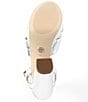 Color:Silver - Image 6 - MICHAEL Michael Kors Josie Knotted Platform Dress Sandals