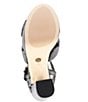 Color:Black - Image 6 - MICHAEL Michael Kors Josie Leather Knotted Ankle Strap Platform Dress Sandals