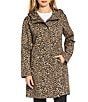 Michael Kors MICHAEL Michael Kors Leopard Print Stand Collar Elastic Waist Water-Resistant Anorak Jacket, Color:Leopard - Image 3