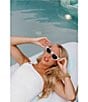 MICHAEL Michael Kors Logo Ring Underwire Tummy Control One Shoulder One Piece Swimsuit - Image 5