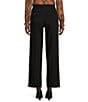 Color:Black - Image 2 - MICHAEL Michael Kors Lux Tech Cotton Stretch Hi-Rise Wide Leg Ankle Pant