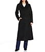 Michael Kors MICHAEL Michael Kors Max Wool Blend Shawl Collar Long Sleeve Fitted Single Breasted Coat, Color:Black - Image 4