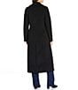 Michael Kors MICHAEL Michael Kors Max Wool Blend Shawl Collar Long Sleeve Fitted Single Breasted Coat, Color:Black - Image 5