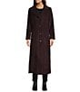 Michael Kors MICHAEL Michael Kors Max Wool Blend Shawl Collar Long Sleeve Fitted Single Breasted Coat, Color:Merlot - Image 2
