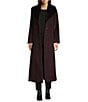 Michael Kors MICHAEL Michael Kors Max Wool Blend Shawl Collar Long Sleeve Fitted Single Breasted Coat, Color:Merlot - Image 3