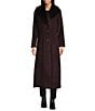 Michael Kors MICHAEL Michael Kors Max Wool Blend Shawl Collar Long Sleeve Fitted Single Breasted Coat, Color:Merlot - Image 4