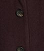 Michael Kors MICHAEL Michael Kors Max Wool Blend Shawl Collar Long Sleeve Fitted Single Breasted Coat, Color:Merlot - Image 7