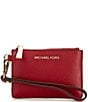 Michael Kors Mercer Small Coin Purse Wristlet, Color:Deep Red - Image 1