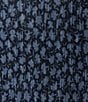 Color:Blueberry - Image 3 - MICHAEL Michael Kors Printed Metallic Point Collar V-Neck Long Sleeve Front Twist Sheath Dress