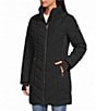 MICHAEL Michael Kors Quilted Faux Fur Stand Collar Removable Hood Zip Front Puffer - Image 4